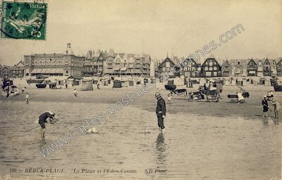 Carte postale ancienne Berck Plage — Berck (Pas-de-Calais)