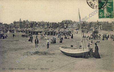 Carte postale ancienne Berck Plage — Berck (Pas-de-Calais)