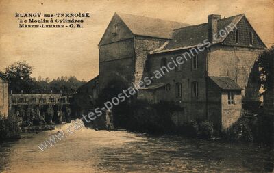 Carte postale ancienne Le Moulin à Cylindres — Blangy-sur-Ternoise (Pas-de-Calais)