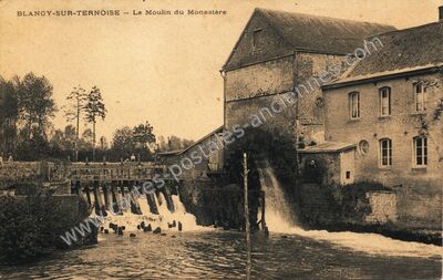 Carte postale ancienne Le Moulin du Monastère — Blangy-sur-Ternoise (Pas-de-Calais)