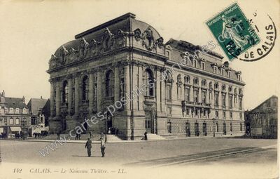 Carte postale ancienne Le Nouveau Théâtre — Calais (Pas-de-Calais)
