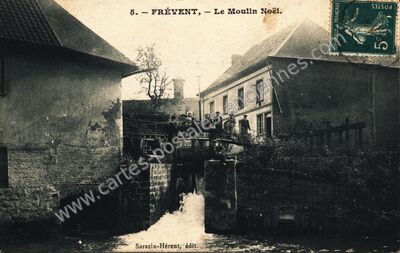 Carte postale ancienne Le Moulin Noël — Frévent (Pas-de-Calais)