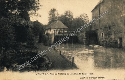 Carte postale ancienne Le Moulin de Saint-Vast — Frévent (Pas-de-Calais)