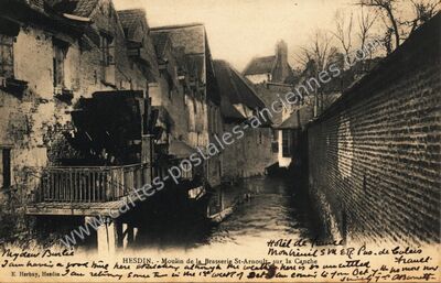 Carte postale ancienne Hôtel de France — Montreuil (Pas-de-Calais)