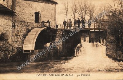 Carte postale ancienne Le Moulin — Pas-en-Artois (Pas-de-Calais)