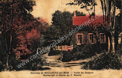Carte postale ancienne Valle du Denacre — Wimille (Pas-de-Calais)