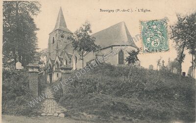 Carte postale ancienne Bouvigny — Bouvigny-Boyeffles (Pas-de-Calais)