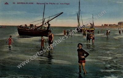 Carte postale ancienne Berck Plage — Berck (Pas-de-Calais)