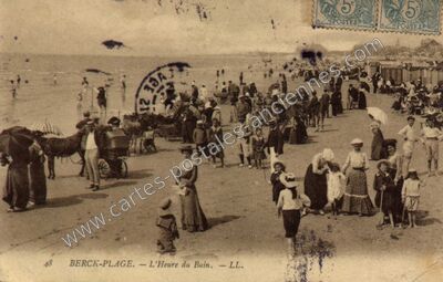 Carte postale ancienne Berck Plage — Berck (Pas-de-Calais)