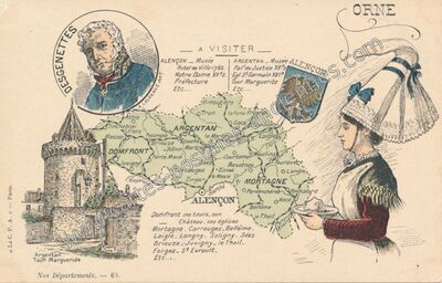 Carte postale ancienne Nos Departements — Non Localisée (Orne)