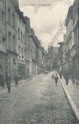 Carte postale ancienne La Grande Rue — Alençon (Orne)