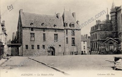 Carte postale ancienne La Maison d'Ozé — Alençon (Orne)