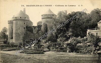 Carte postale ancienne Château de Lassay — Bagnoles de l'Orne (Orne)