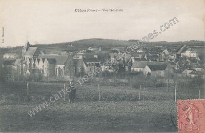 Carte postale ancienne Vue Générale — Ceton (Orne)