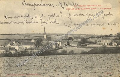 Carte postale ancienne Coulonges-les-Sablons