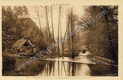 Carte postale ancienne Rouvrou — Ménil-Hubert-sur-Orne (Orne)