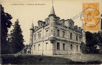 Carte postale ancienne Château de Beaulieu — Nocé (Orne)