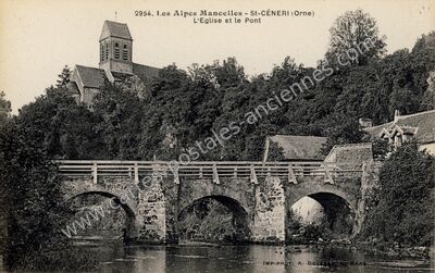 Carte postale ancienne St Ceneri — Saint-Céneri-le-Gérei (Orne)