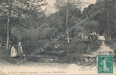 Carte postale ancienne Mesnil Glaise — Serans (Orne)