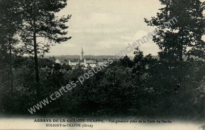 Carte postale ancienne Abbaye de la Grande-Trappe — Soligny-la-Trappe (Orne)