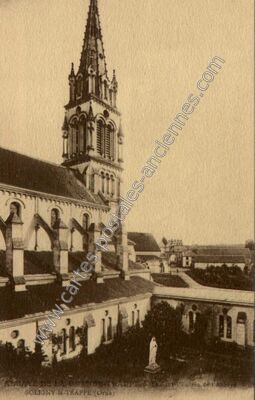 Carte postale ancienne Abbaye de la Trappe - L'entrée de l'Abbaye — Soligny-la-Trappe (Orne)