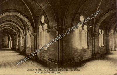 Carte postale ancienne Abbaye de la Grande-Trappe. - Le Cloitre — Soligny-la-Trappe (Orne)