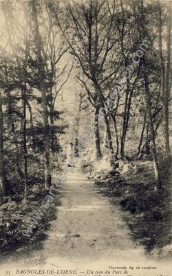 Carte postale ancienne Un coin du Parc — Bagnoles de l'Orne (Orne)