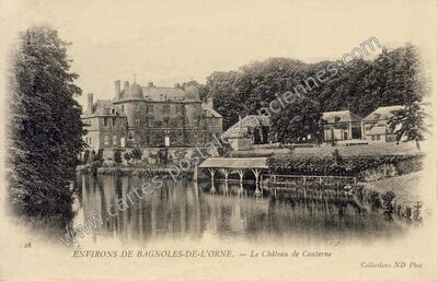 Carte postale ancienne Chateau de Couterne — Couterne (Orne)