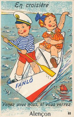 Carte postale ancienne En croisière — Alençon (Orne)