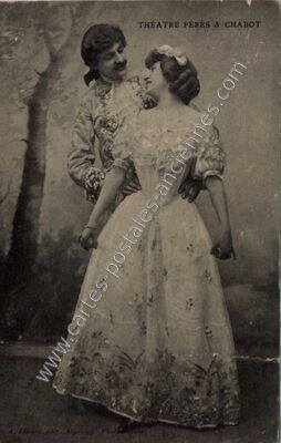 Carte postale ancienne Theatre Peres et Chabot — Non Localisée (Orne)