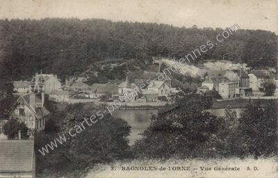 Carte postale ancienne Vue Générale — Bagnoles de l'Orne (Orne)