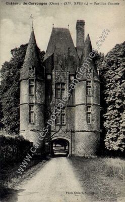 Carte postale ancienne Chateau de Carrouges — Carrouges (Orne)