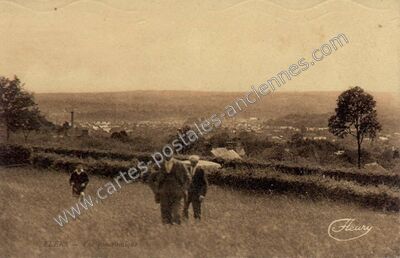 Carte postale ancienne Vue panoramique — Flers (Orne)