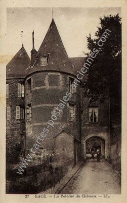 Carte postale ancienne Chateau de Gace — Gacé (Orne)
