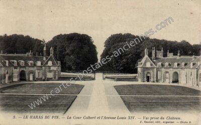 Carte postale ancienne Le Haras du Pin — Le Pin-au-Haras (Orne)