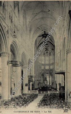Carte postale ancienne Cathedrale de Sees — Sées (Orne)
