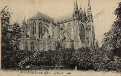 Carte postale ancienne Cathedrale de Sees — Sées (Orne)