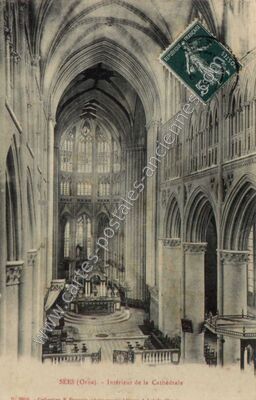 Carte postale ancienne Cathedrale de Sees — Sées (Orne)