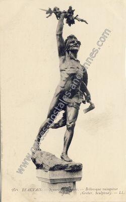 Carte postale ancienne Bellovoque vainqueur — Beauvais (Oise)