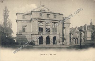 Carte postale ancienne Le Théâtre — Beauvais (Oise)