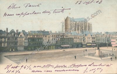 Carte postale ancienne AU GANT D'OR — Beauvais (Oise)