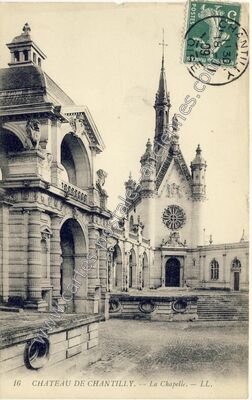 Carte postale ancienne Château de Chantilly. — La Chapelle — Chantilly (Oise)