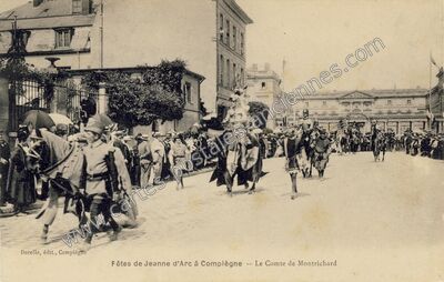 Carte postale ancienne Fêtes de Jeanne d'Arc — Compiègne (Oise)