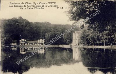 Carte postale ancienne Chateau de la Reine Blanche — Coye-la-Forêt (Oise)