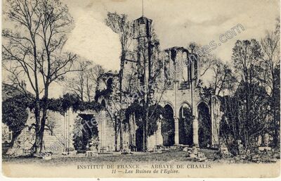Carte postale ancienne Abbaye de Chaalis — Fontaine-Chaalis (Oise)