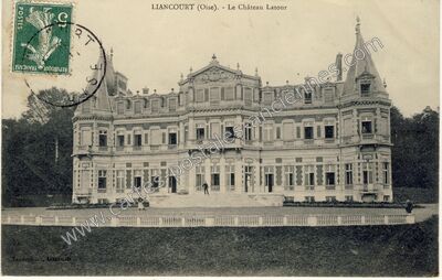 Carte postale ancienne Le Château Latour — Liancourt (Oise)