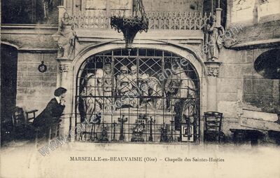 Carte postale ancienne Chapelle des Saintes-Hosties — Marseille-en-Beauvaisis (Oise)