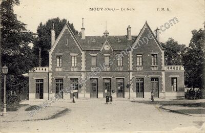 Carte postale ancienne La Gare — Mouy (Oise)