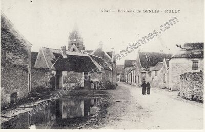 Carte postale ancienne Environs de SENLIS — Rully (Oise)