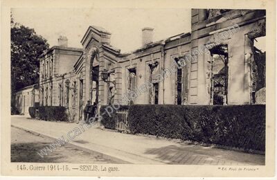 Carte postale ancienne La gare — Senlis (Oise)